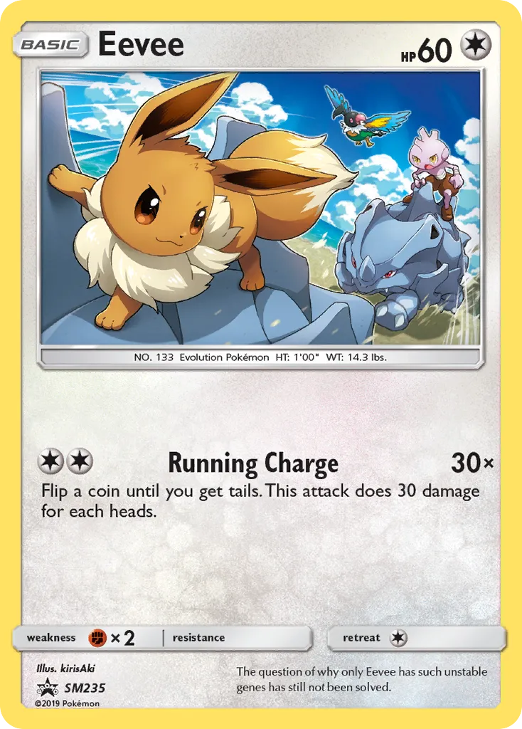 Eevee #SM235, SM Black Star Promos Pikachu-GX & Eevee-GX Special Collection