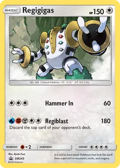 Regigigas #SM243, Tag Team Powers Collection