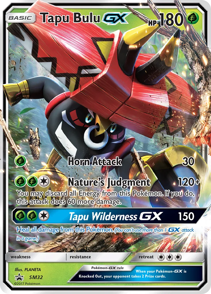 Tapu Bulu-GX #SM32, SM Black Star Promos Island Guardians Tins