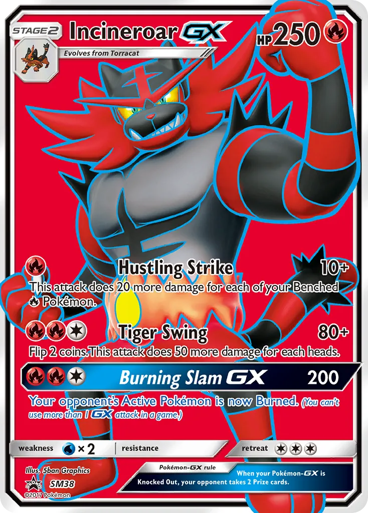 Incineroar-GX #SM38, SM Black Star Promos Incineroar GX Premium Collection