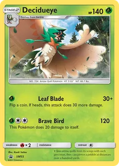 Decidueye #SM55, Crimson Invasion Three Pack Blisters