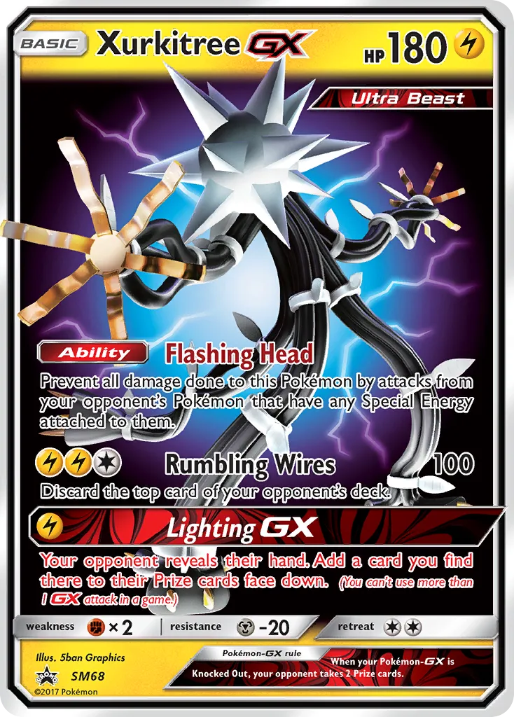 Xurkitree-GX #SM68, SM Black Star Promos Ultra Beasts GX Premium Collection