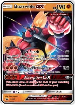 Buzzwole-GX #SM69, Ultra Beasts GX Premium Collection-Jumbo