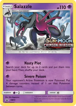 Salazzle #SM73, Crimson Invasion Prerelease