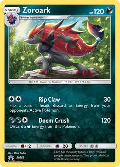 Zoroark #SM89, Shining Legends Pin Collection
