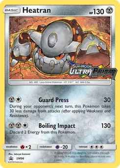 Heatran #SM96, Ultra Prism Prerelease