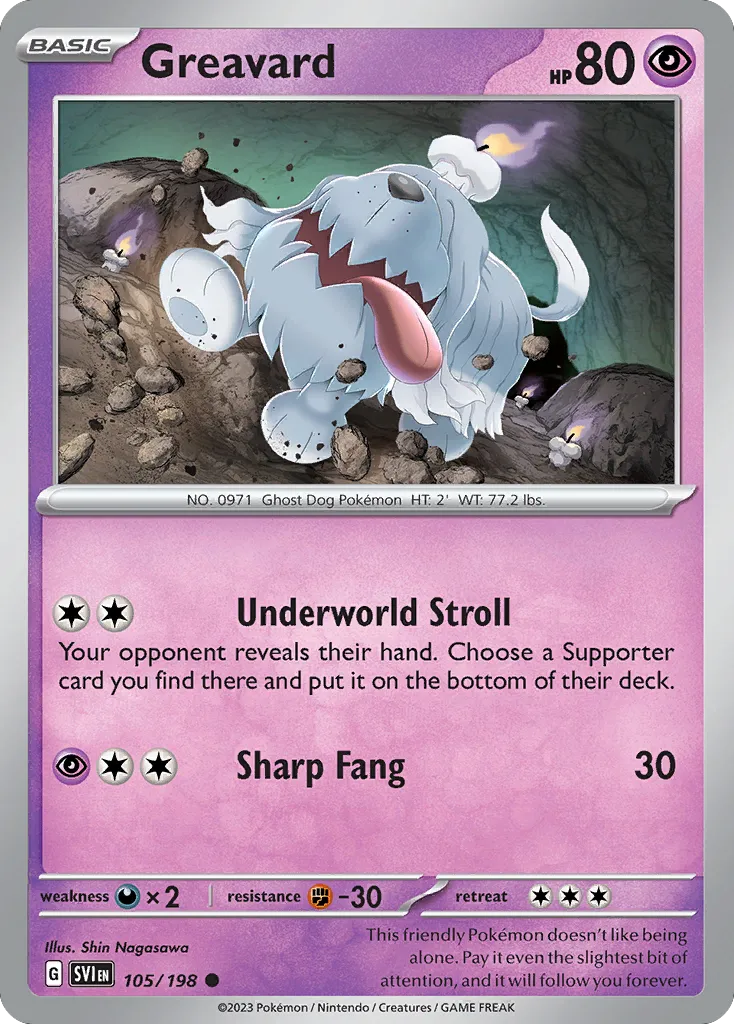 Greavard #105, Scarlet & Violet