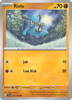 Riolu #112, Reverse Holo