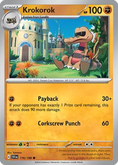 Krokorok #116, Reverse Holo