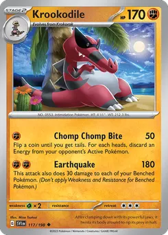 Krookodile #117, Reverse Holo