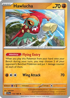 Hawlucha #118, Reverse Holo