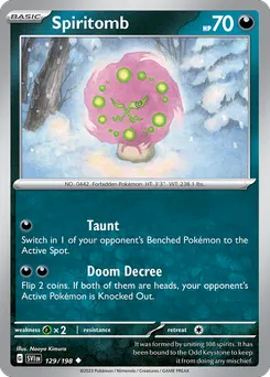 Spiritomb #129, Reverse Holo