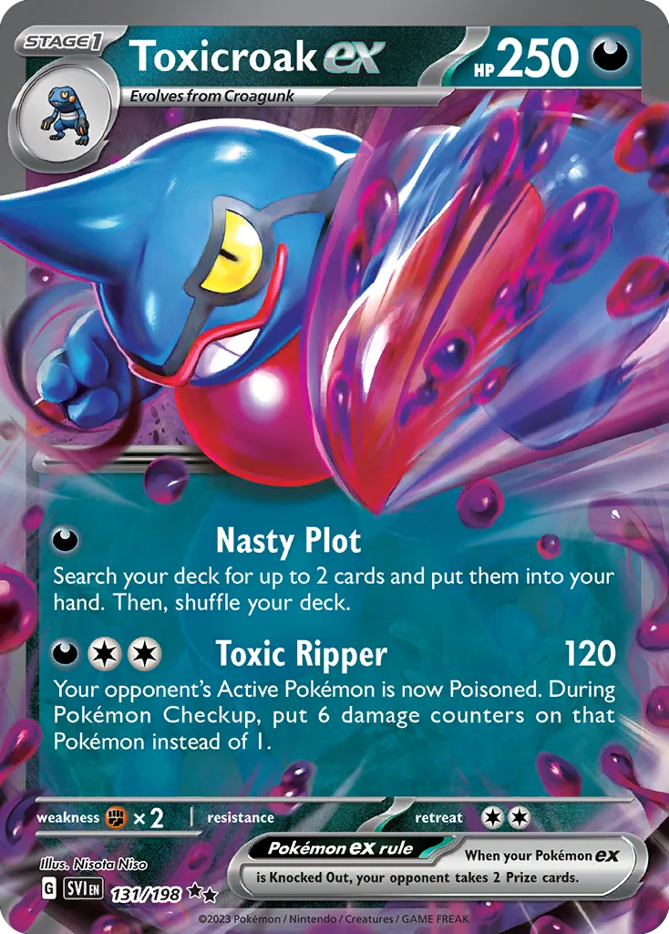 Toxicroak ex #131, Scarlet & Violet