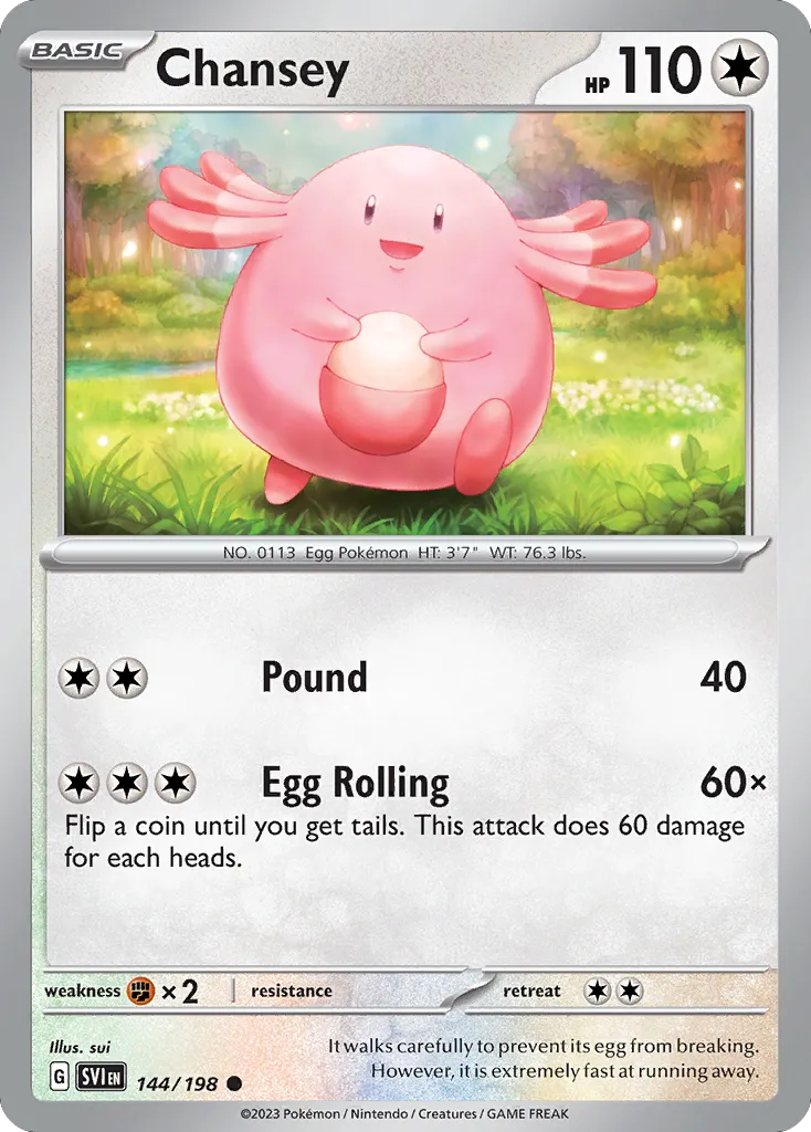 Chansey #144, Scarlet & Violet
