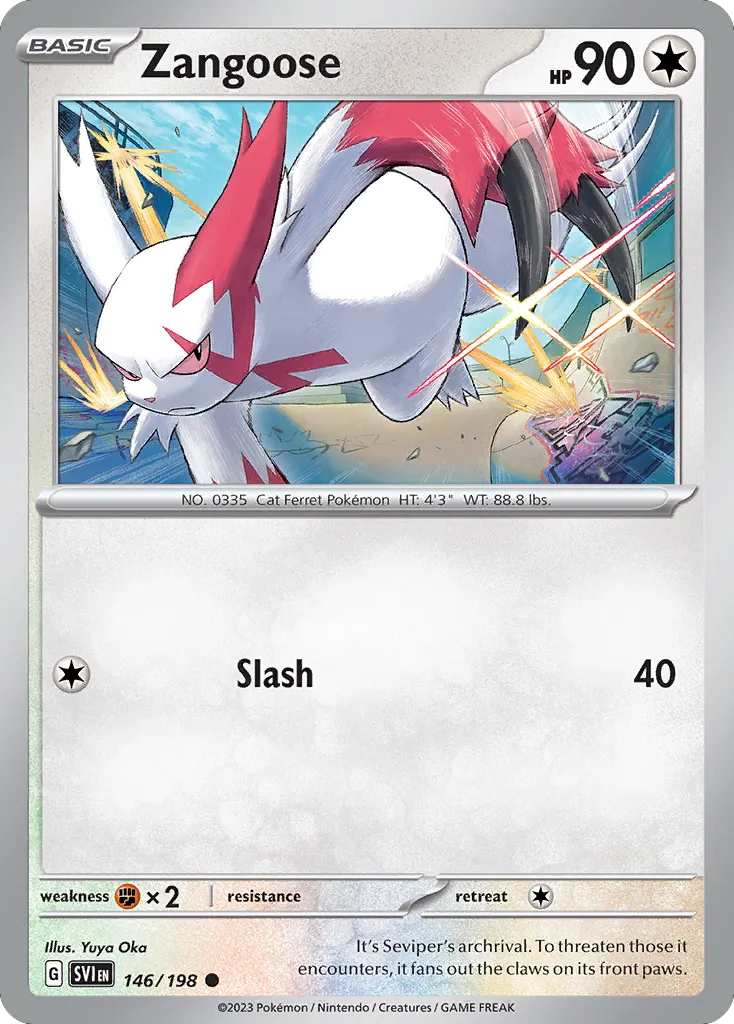 Zangoose #146, Scarlet & Violet