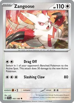 Zangoose #147, Reverse Holo