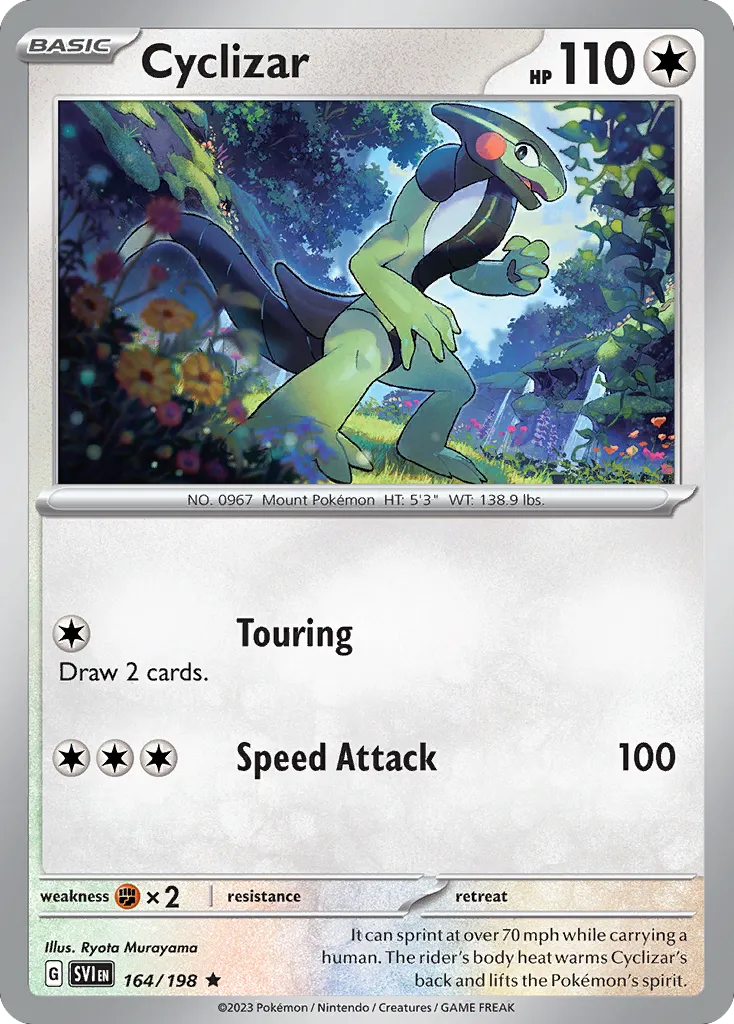 Cyclizar #164, Scarlet & Violet Reverse Holo
