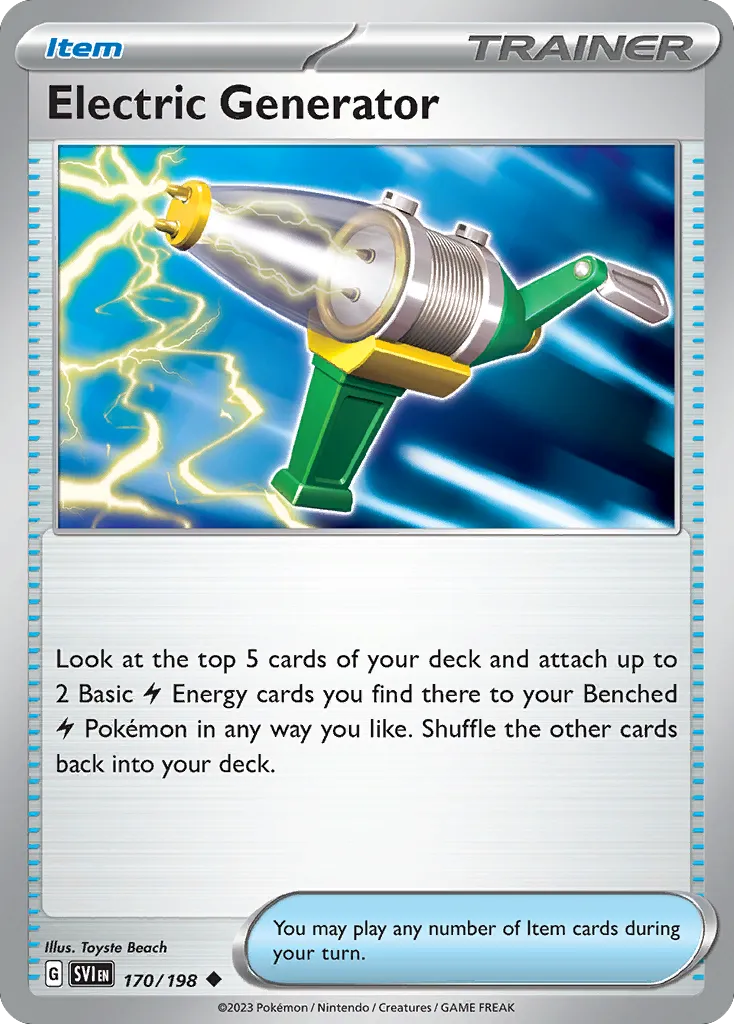 Electric Generator #170, Scarlet & Violet Reverse Holo