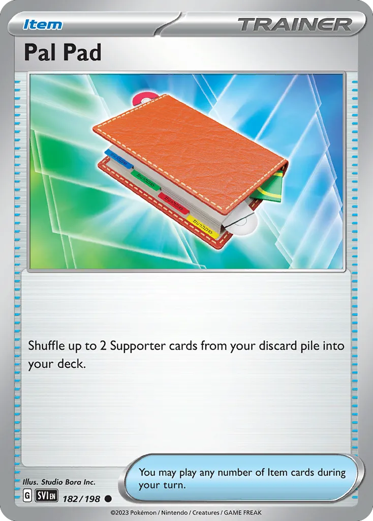 Pal Pad #182, Scarlet & Violet Reverse Holo