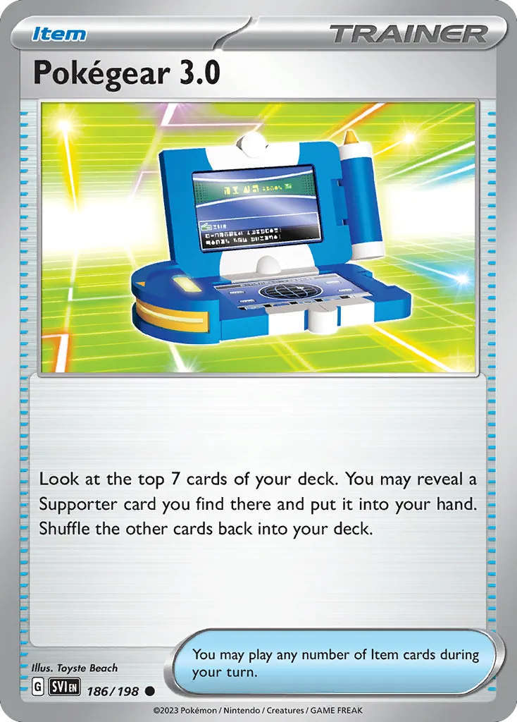 Pokégear 3.0 #186, Scarlet & Violet Reverse Holo