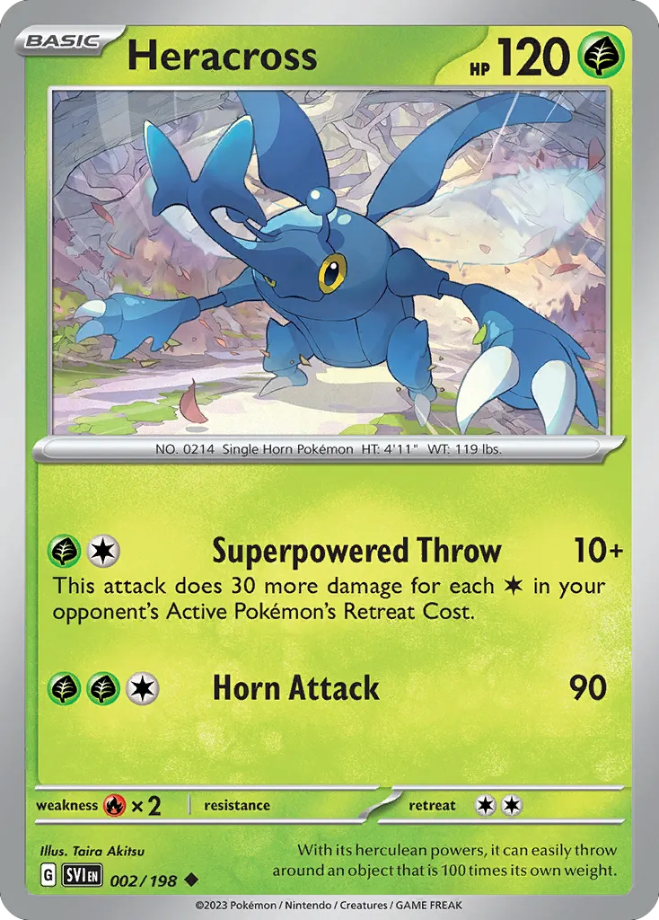 Heracross #2, Scarlet & Violet Reverse Holo