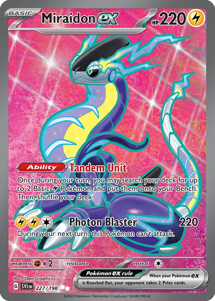 Miraidon ex #227, Scarlet & Violet