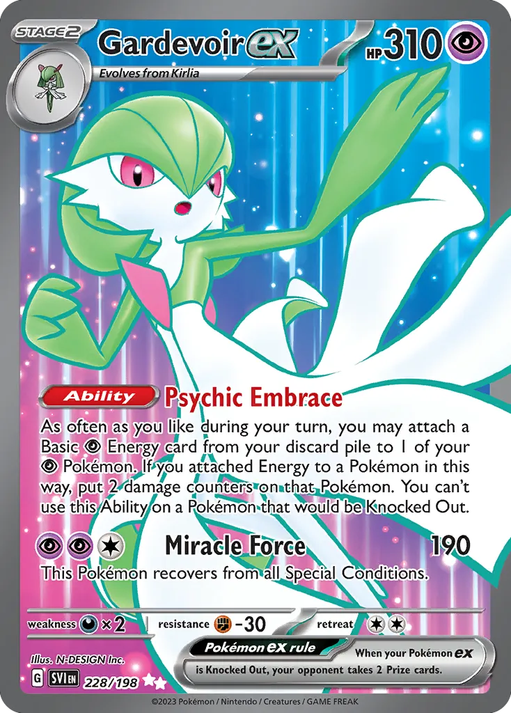 Gardevoir ex #228, Scarlet & Violet