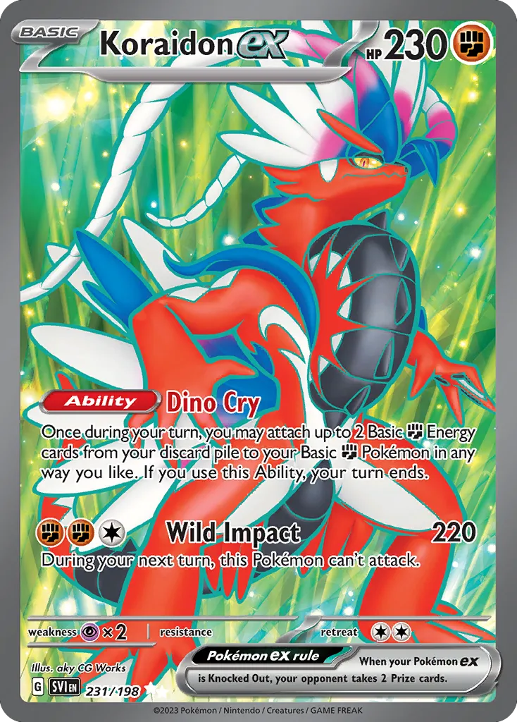 Koraidon ex #231, Scarlet & Violet