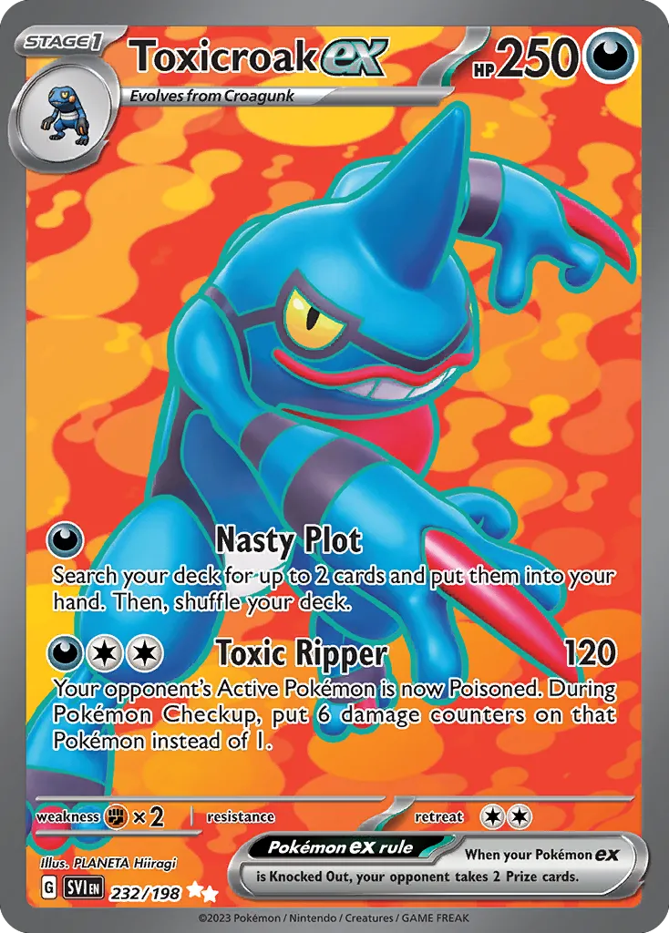 Toxicroak ex #232, Scarlet & Violet