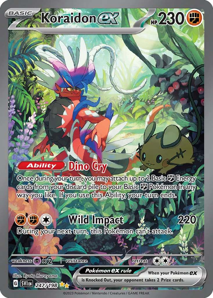 Koraidon ex #247, Scarlet & Violet