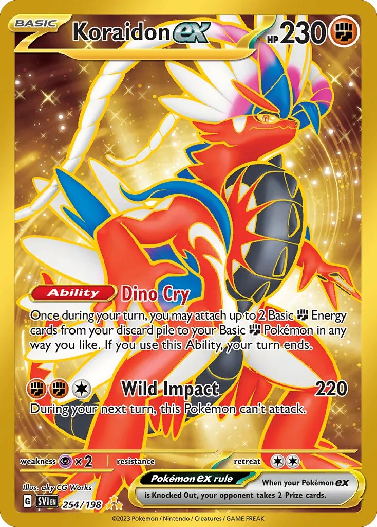 Koraidon ex #254, Scarlet & Violet