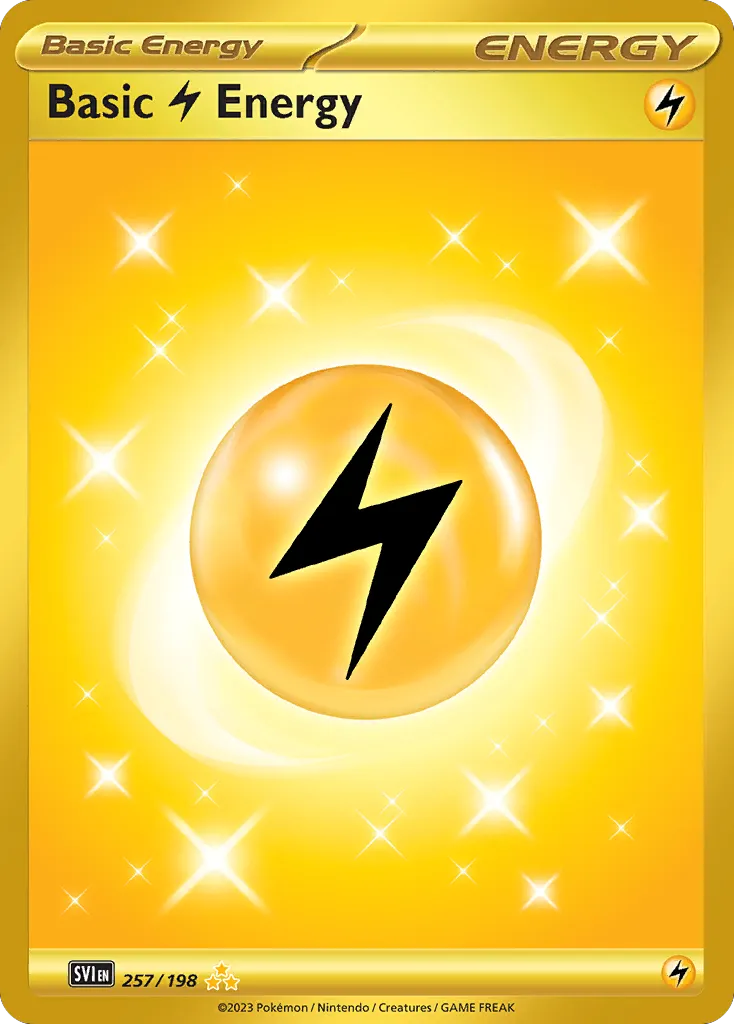 Basic Lightning Energy #257, Scarlet & Violet