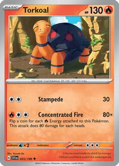 Torkoal #35, Reverse Holo