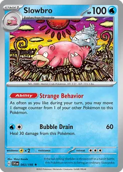 Slowbro #43, Reverse Holo