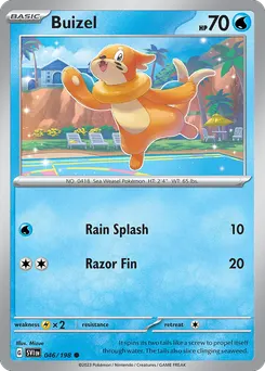Buizel #46, Reverse Holo