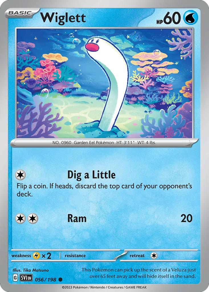 Wiglett #56, Scarlet & Violet Reverse Holo