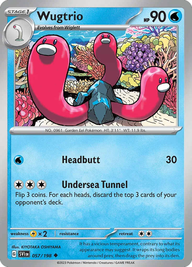 Wugtrio #57, Scarlet & Violet