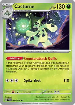 Cacturne #6, Reverse Holo