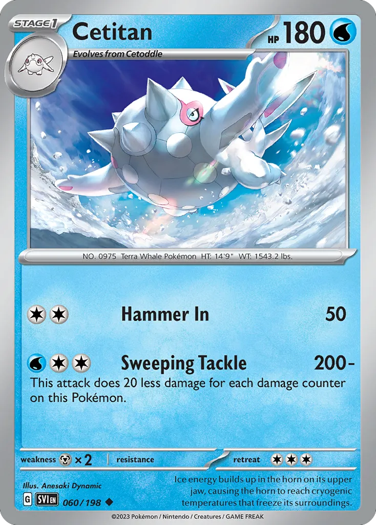 Cetitan #60, Scarlet & Violet Reverse Holo