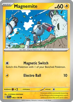 Magnemite #63, Reverse Holo