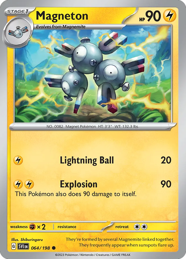Magneton #64, Scarlet & Violet Reverse Holo