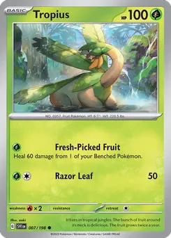 Tropius #7, Reverse Holo