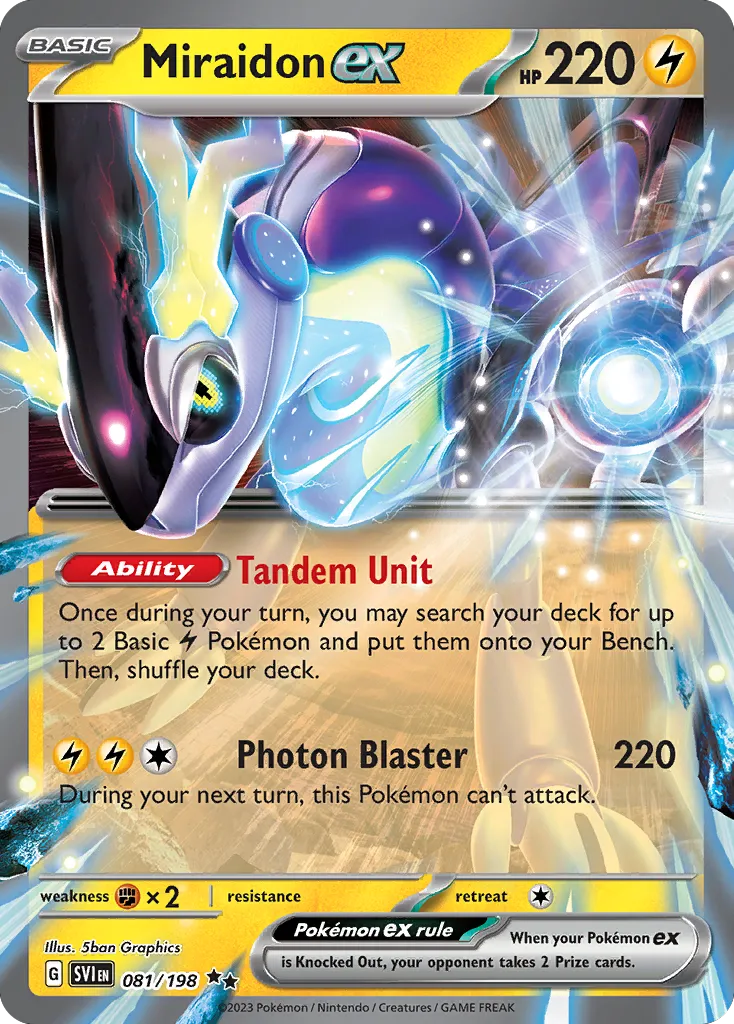 Miraidon ex #81, Scarlet & Violet