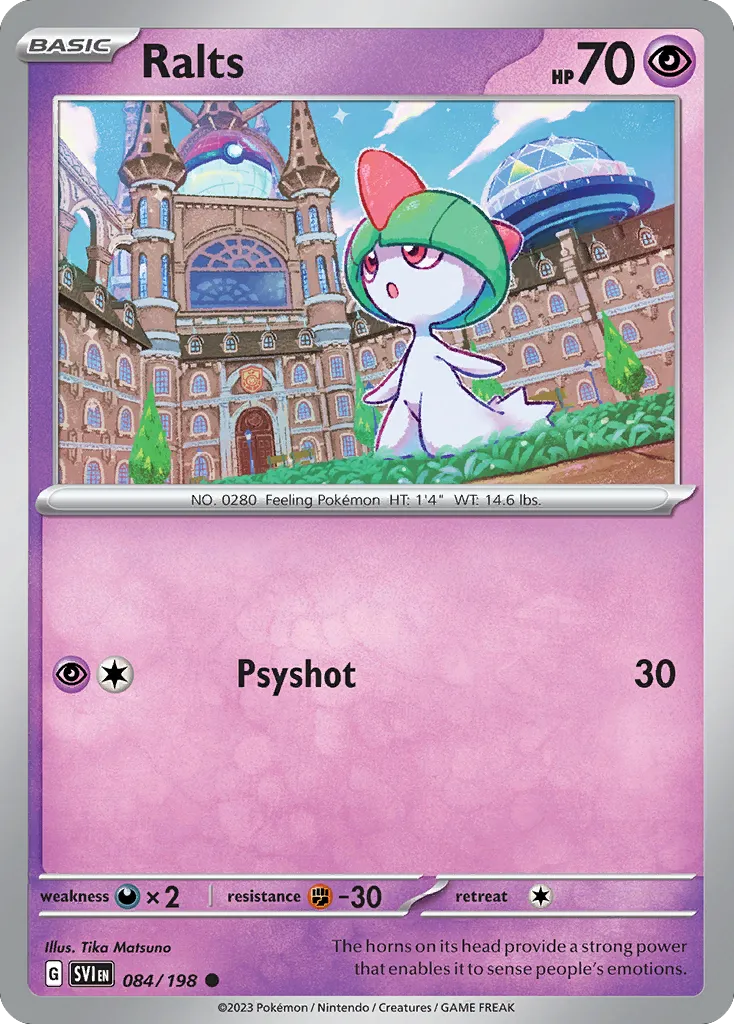 Ralts #84, Scarlet & Violet Reverse Holo