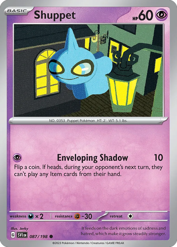Shuppet #87, Scarlet & Violet Reverse Holo