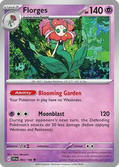 Florges #93, Reverse Holo