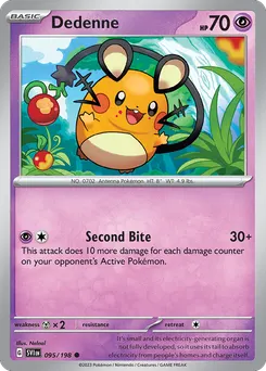 Dedenne #95, Reverse Holo