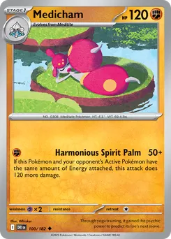 Medicham #100, Reverse Holo