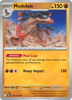 Mudsdale #108, Reverse Holo