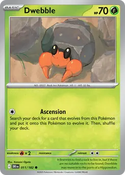 Dwebble #11, Reverse Holo